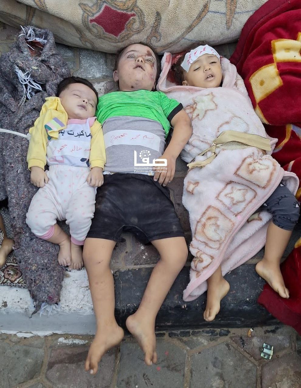 أكثر من 70 شهيدًا معظمهم أطفال بقصف طائرات الاحتلال منازل المواطنين بالمحافظة الوسطى منذ بعد منتصف الليل